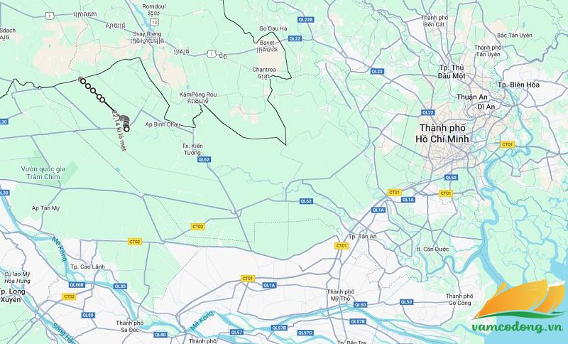 H&igrave;nh vẽ vệ tinh đường tỉnh 831D