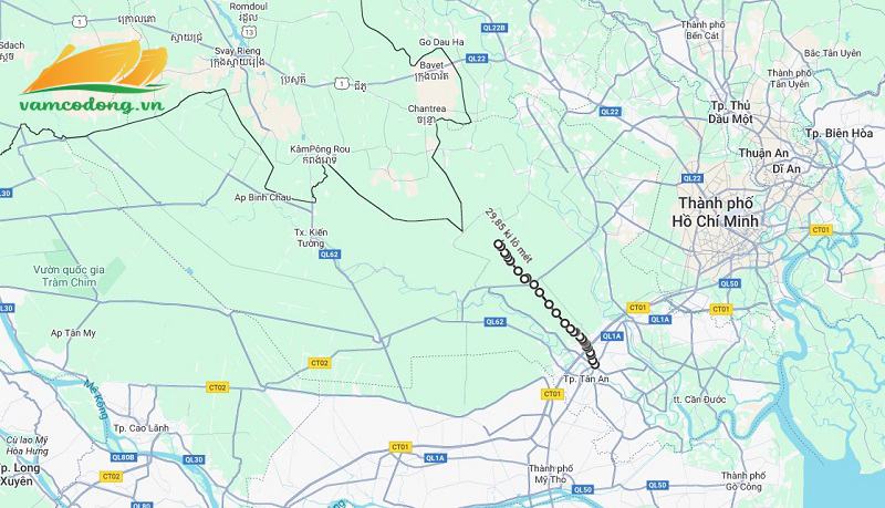 H&igrave;nh vẽ vệ tinh đường tỉnh 834