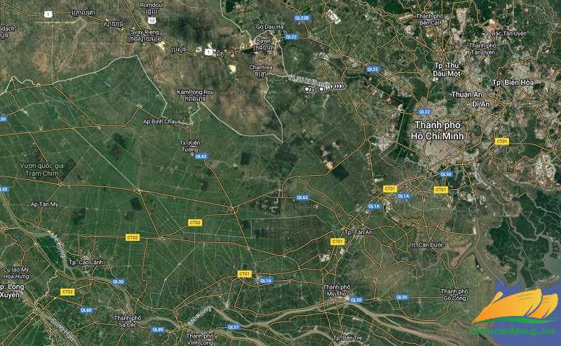 H&igrave;nh vẽ vệ tinh đường tỉnh 822B