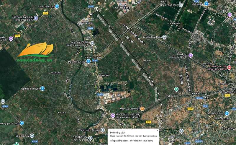 H&igrave;nh vẽ vệ tinh đường Hựu Thạnh - T&acirc;n Bửu