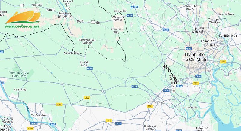 H&igrave;nh vẽ vệ tinh đường Hựu Thạnh - T&acirc;n Bửu