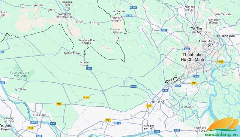 H&igrave;nh vẽ vệ tinh đường An Thạnh - T&acirc;n Bửu