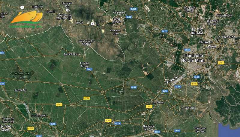 H&igrave;nh vẽ vệ tinh đường An Thạnh - T&acirc;n Bửu